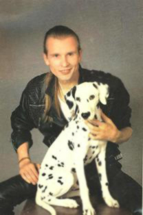 А. Малинин с собакой