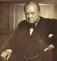 Портрет У. Черчилля